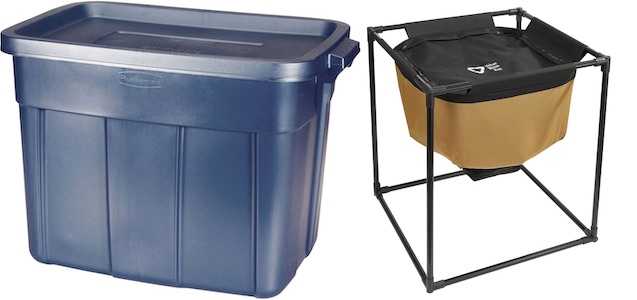 Urban Worm Bag and Rubbermaid Bin